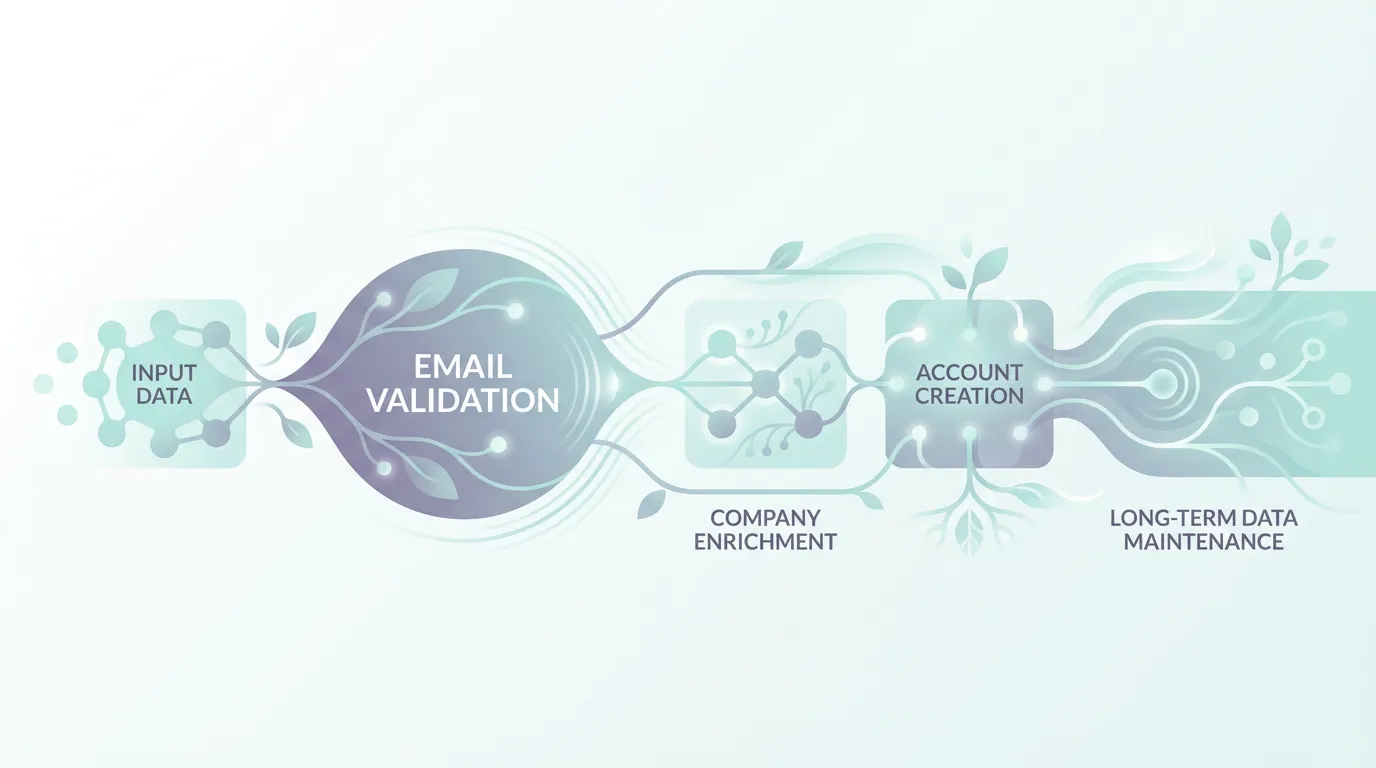 How email validation fits into clean data workflows
